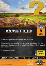 Mystery Ride - 8th July 2018